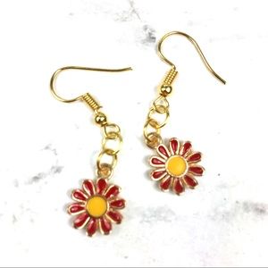 3 for $15 Floral Daisy Dangle Earrings